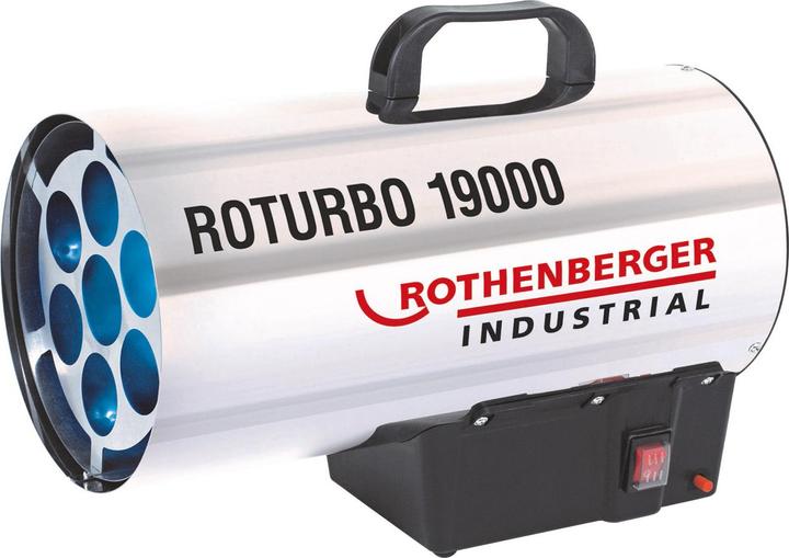 Immagine prodotto Rothenberger RoTurbo 19000 Generatore di calore a gas + Accensione piezoelettrica + Tubo (18500 W)