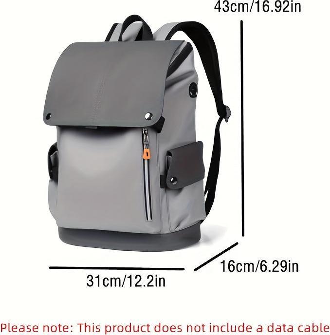 Image du produit Only-Bags.Store Sac en cuir PU pour hommes, sac à dos de voyage tendance de grande capacité, Cargo Casual Backpack