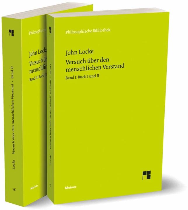 Produktbild Versuch über den menschlichen Verstand. Band 1+2 (Deutsch, John Locke, 2023)