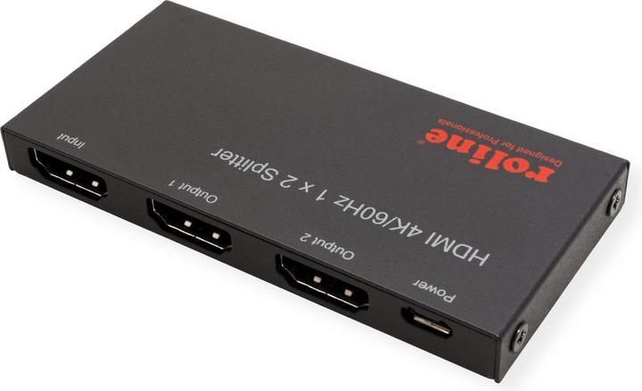 Produktbild Roline HDMI Video-Splitter 2fach UltraSlim 4K60Hz