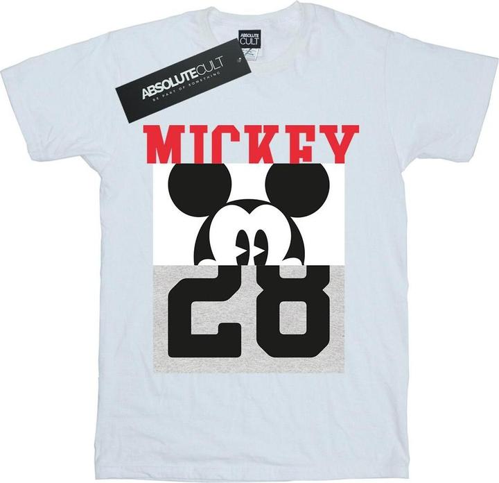 Actual product image Disney Womens/Ladies Mickey Mouse Notorious Split Cotton Boyfriend T-Shirt (XL)