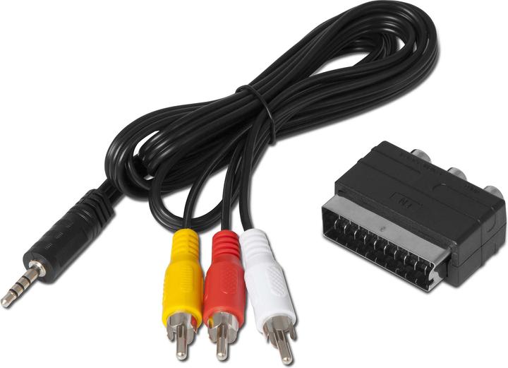 Actual product image TechniSat Cinch — 3.5mm Klinke (0.05 m, Cinch)