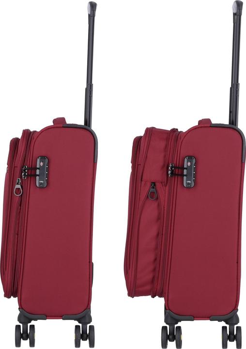Immagine prodotto D&N Travel Line 9704 Carrello cabina a 4 ruote S 55 cm con ripiegamento elastico (38 l, Bagaglio a mano (fino a 50 litri))