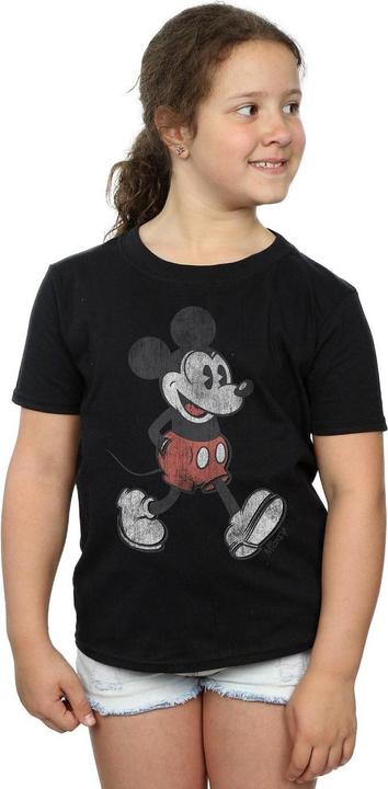 Actual product image Disney Girls Mickey Mouse Walking Cotton T-Shirt (128)