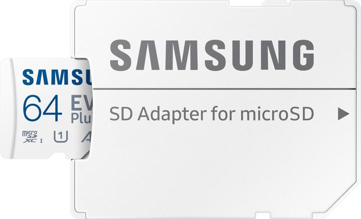 Actual product image Samsung EVO Plus (64 GB, microSDXC, U1, UHS-I)
