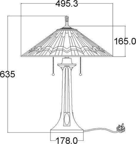 Image du produit Elstead Lighting Alcott lampe de table E27 double Valiant Bronze (E27)