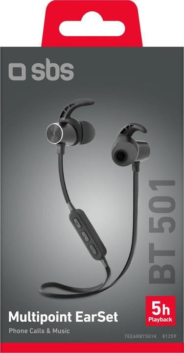 Actual product image SBS BT501 Wireless Magnetic Earphones (50 h, Wireless)