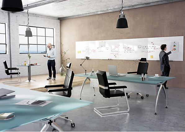 Image du produit kaiserkraft Tableau blanc modulaire, version PRO - tôle d'acier plastifiée, lot de 2, l x h (2000 x 1000 mm)