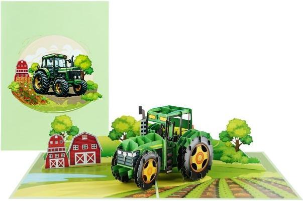 Image du produit MU Classic 3D Pop-Up Grusskarte - Traktor (1 pcs)