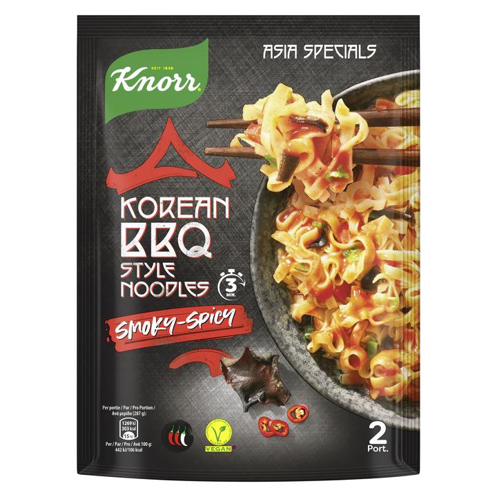 Image du produit Knorr Spécialités asiatiques Noodles style BBQ coréen (135 g)