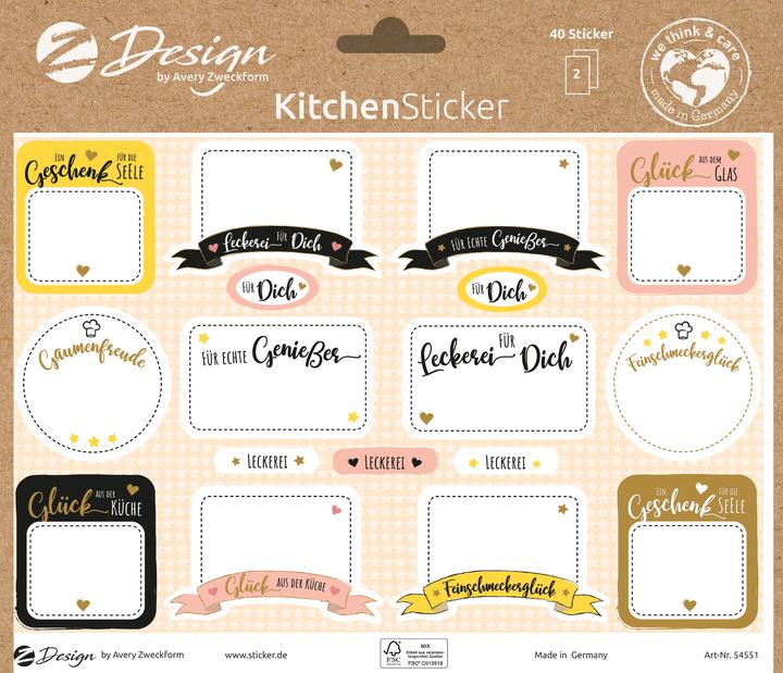 Actual product image Avery Motif sticker