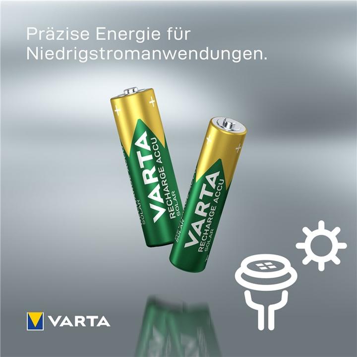 Actual product image Varta Recharge Accu Solar (2 pcs., AAA, 550 mAh)