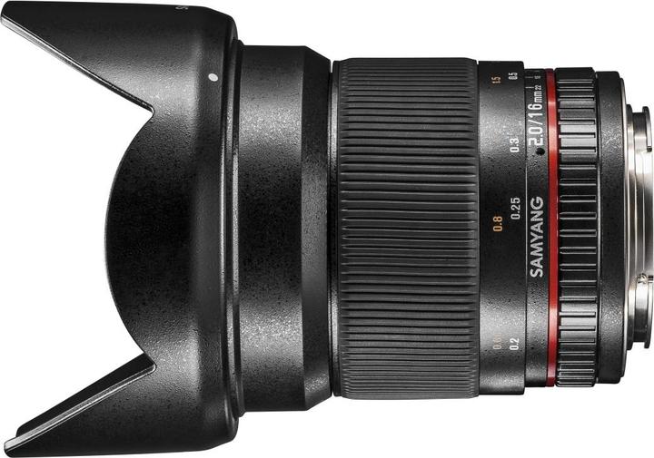 Image du produit Samyang 16mm f/2 ED AS UMC CS - Nikon F (Nikon DX, Nikon F, APS-C / DX)