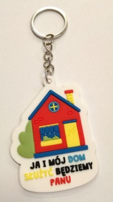 Produktbild Szaron Gummi-Schlüsselanhänger - Haus - Ich und mein Haus