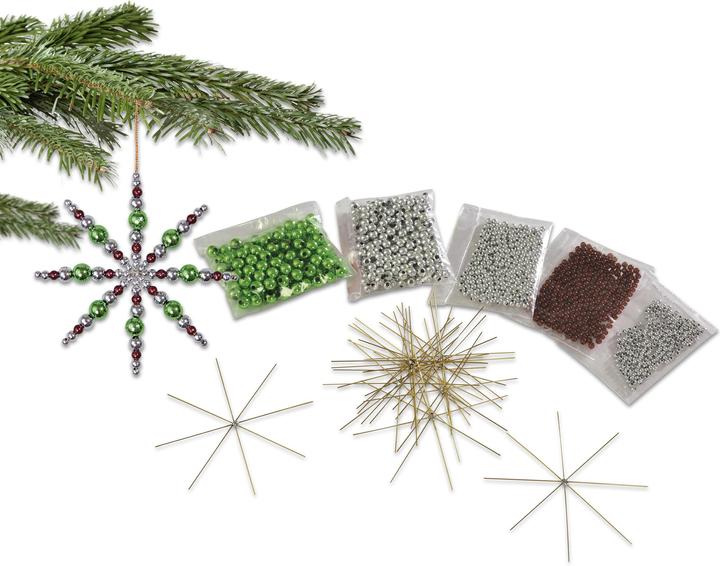 Produktbild Betzold Drahtsterne-Set, Silber-Braun-Grün