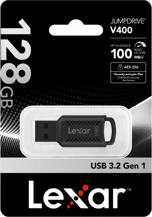 Actual product image Lexar JumpDrive V400 USB 3.0 (128 GB, USB 3.0)