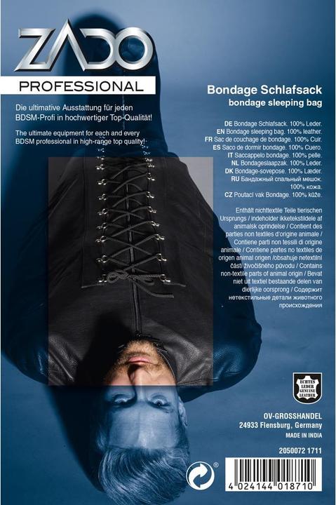 Produktbild Zado Leder Bondage Schlafsack