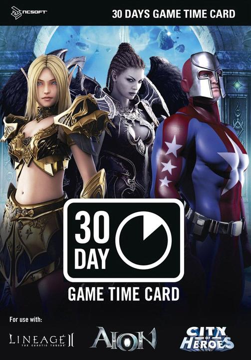 Actual product image NC Soft Game Time Card