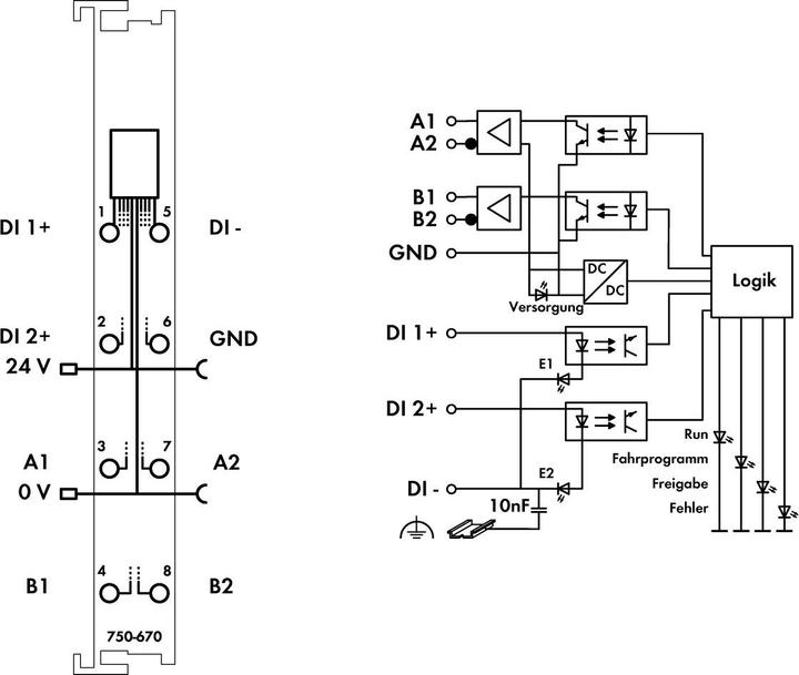 Actual product image Wago PLC Stepper Motor Controller 750-670 24 V/DC (750-670)