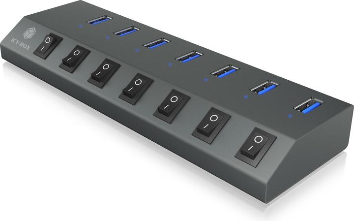 Produktbild Icy Box IB-HUB1701-C3 (USB-C, 7 Ports)
