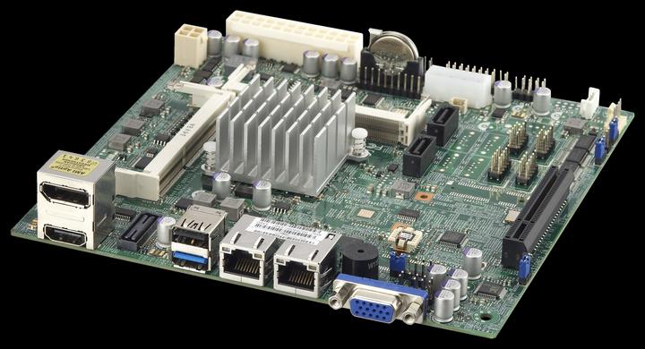 Produktbild Supermicro X10SBA - Motherboard - Mini-ITX - Intel Celeron J1900 (BGA 1170, Intel SoC, Mini-ITX)