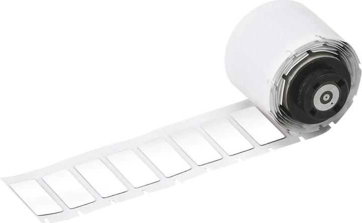 Actual product image Brady M6-02-7593-WT, Foamed polyester, white, glossy, 27.00 x 12.50 mm, permanent (250 E.