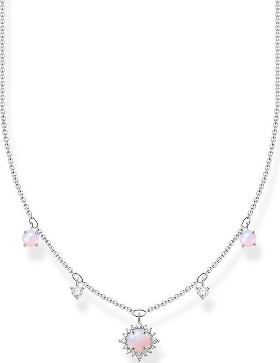 Produktbild Thomas Sabo Kette Vintage Opal-Imitation rosa schimmernd (925er Silber, 40 - 45 cm)