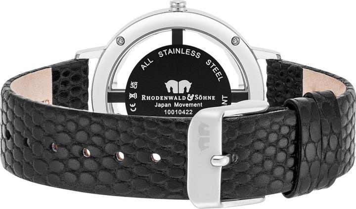 Produktbild Damen Quarzuhr Lucrezia Echtleder Schwarz - 33690 (Analoguhr, 36 mm)