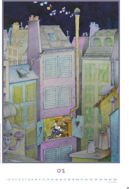 Actual product image Heye Calendrier illustré Best of Mordillo Edition (37 x 53.5 cm, Hardcover, German)