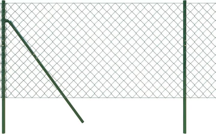 Produktbild VidaXL Maschendrahtzaun Grün 0,8x25 m, Farbe: Grün, Material