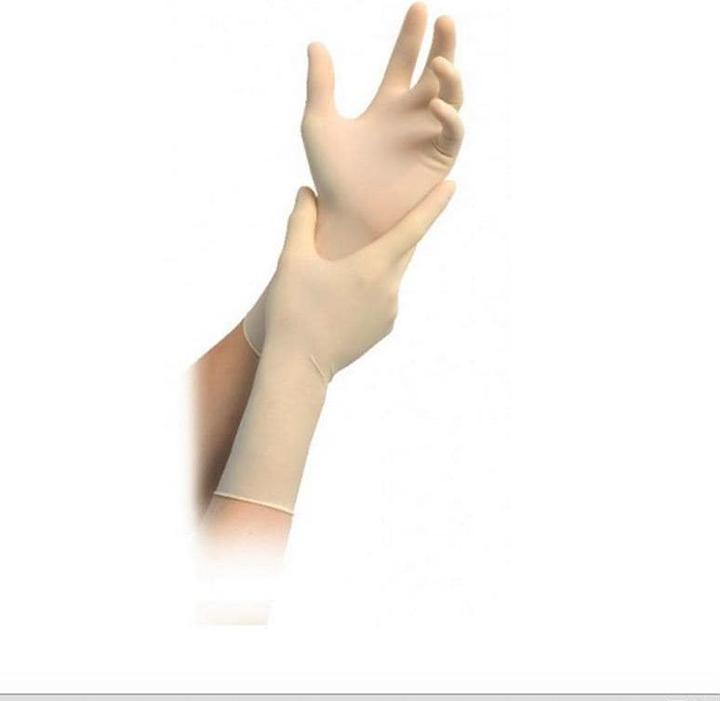 Actual product image MedBrun Disposable glove Latex Expert L, beige, 100 pcs, size (L)