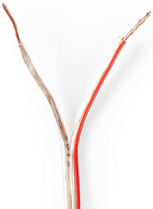 Immagine prodotto Nedis Cavo per altoparlanti 2X 0,75 mm² CCA 15,0 m rotondo avvolto in PVC Unisex (15 m, 0.75 mm².)