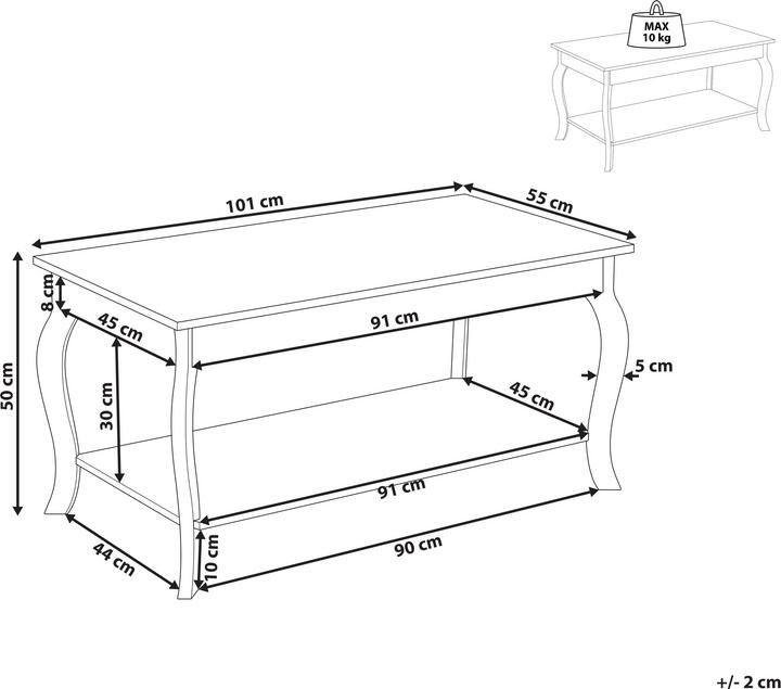 Immagine prodotto Beliani Hartford (101 x 50 cm)