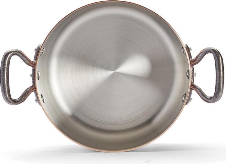 Actual product image de Buyer Inocuivre roasting pan with cast iron handles and lid (24 cm, Casserole + Stewpot, Stainless steel, Copper)