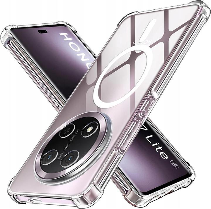 Immagine prodotto Techsuit - Shockproof Clear Silicone MagSafe - Honor Magic7 Lite / X9c - Clear (Honor X9, Tassa 7 Lite)