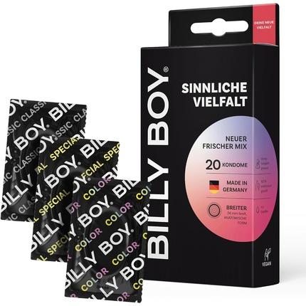 Produktbild Mapa Billy Boy «Sinnliche Vielfalt» 20 gemischte Kondome im gefühlvollen Kondomsortiment (20 Stk.)