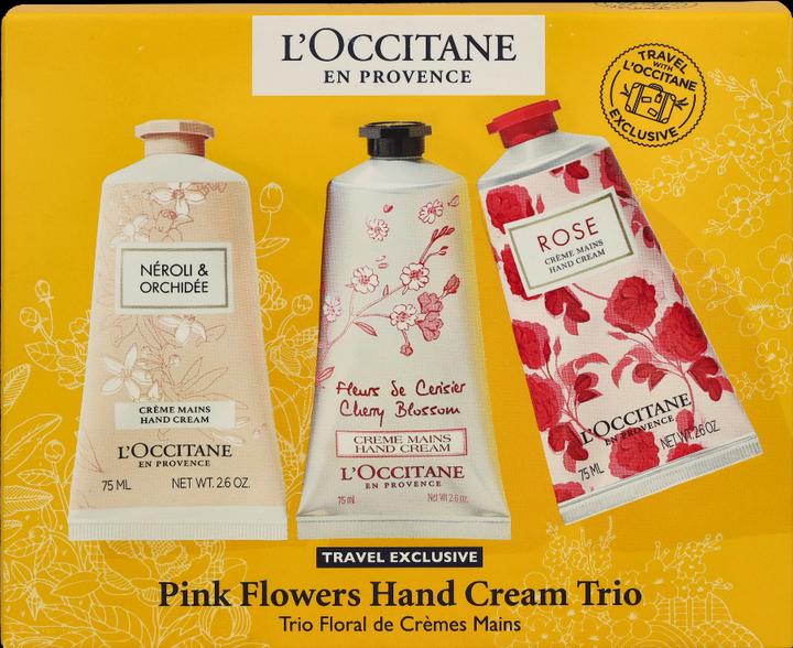 Produktbild L'Occitane Pink Flowers Hand Cream Trio (225 ml)