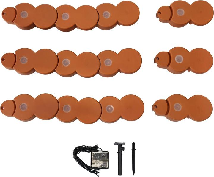 Actual product image HTI-Living Beeteinfassung Länge 190 cm mit Solar-Lichterkette (192 cm)