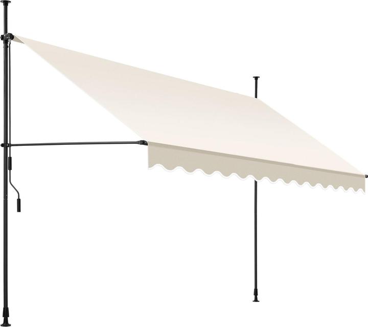 Immagine prodotto tectake Tenda a morsetto con manovella, altezza regolabile (3.50 m)