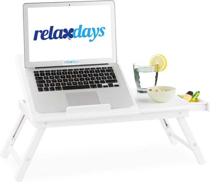 Actual product image Relaxdays Height-Adjustable Laptop Table