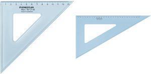 Produktbild Staedtler Zeichendreieck Mars, 45 Grad, Hypothenuse: 320 mm aus Plexiglas, mit Tuschekante, Skalierung ab der (310 mm)