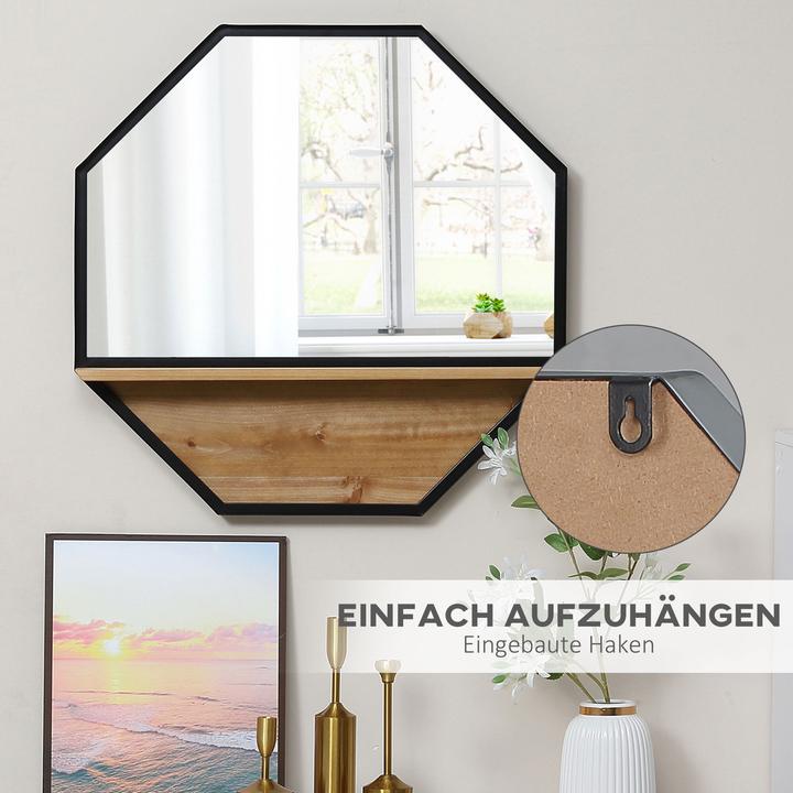 Immagine prodotto Homcom Specchio da parete con cornice in legno