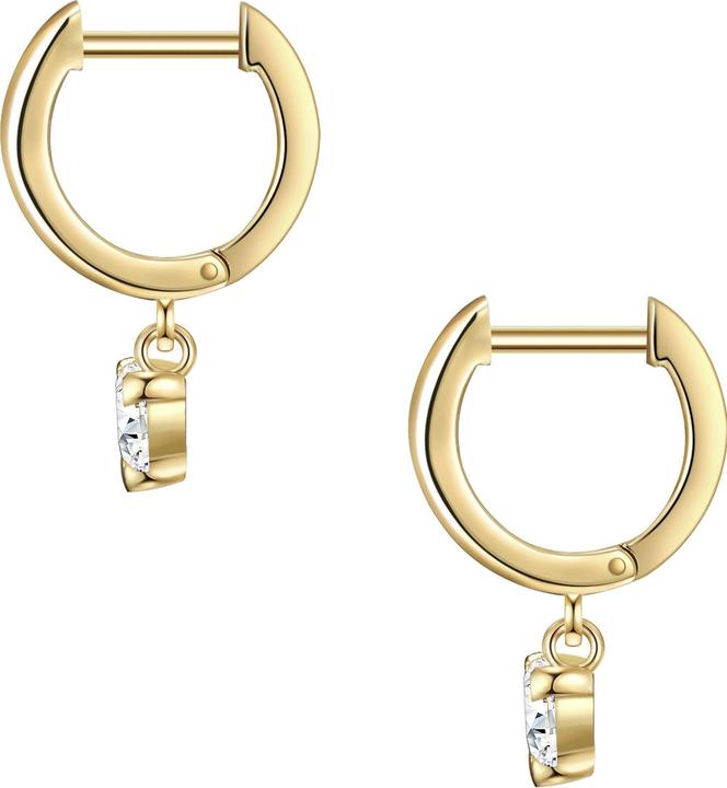 Produktbild Glanzstücke München Damen Herz Sterling Silber Zirkonia gelbgold - 15762 (Sterling Silber)