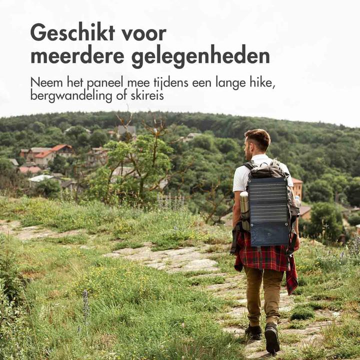 Produktbild iMoshion Opvouwbaar Universeel Zonnepaneel - Powerbank Zonnenergie 21 Watt - Draagbaar (21 W)