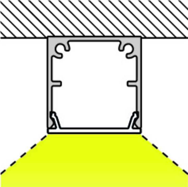 Produktbild L&S LED Anbauprofil Mec Ice mit Lichtblende