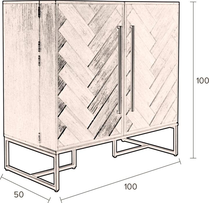 Dutchbone Class (100 x 50 x 100 cm)