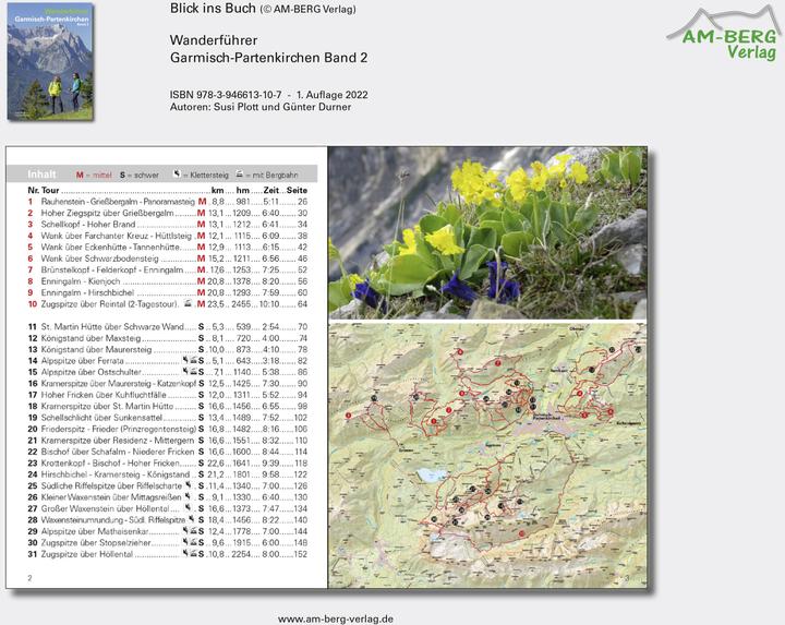 Produktbild Wanderführer Garmisch-Partenkirchen Band 2 (Deutsch, Susi Plott, Günter Durner, 2021)