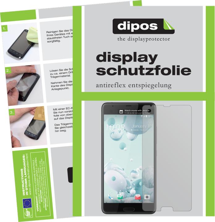 Actual product image Dipos Screen Protector Anti-Glare (6 Piece, HTC U Ultra)