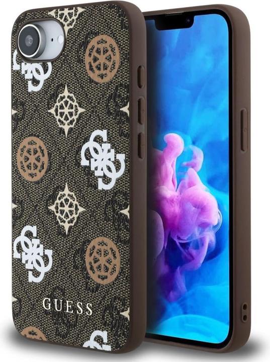 Produktbild Guess 4G Peony Pattern Case für Apple iPhone SE (2024) - brown (Apple iPhone 16e)