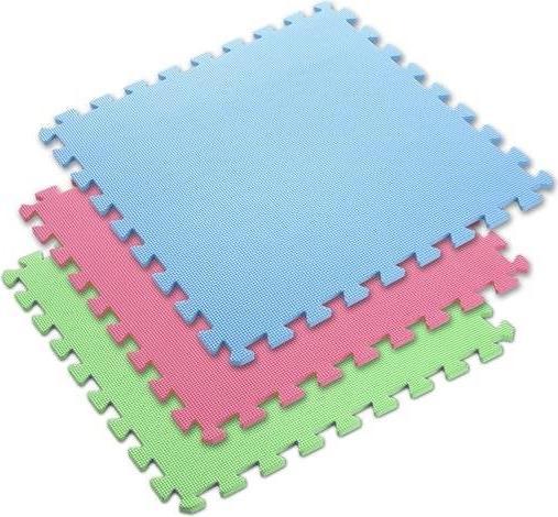 Image du produit One Sudedamas kilimėlis treniruotėms Fitness MP10 žalias-mėlynas-raudonas, 60x60x1.0cm (9 dalių) (10 mm)